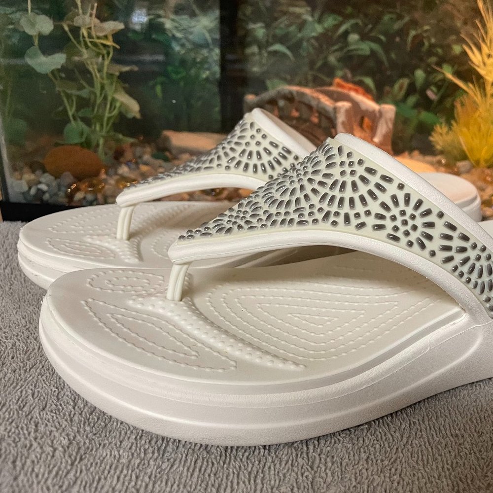 White CROCS sandals